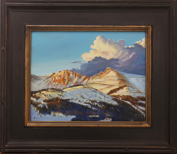 Morning Glow on Pikes Peak Highway  11x14 $750 at Hunter Wolff Gallery